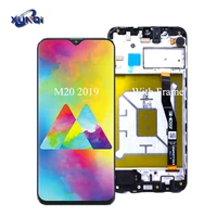 

2019 New Mobile phone lcds for Samsung Galaxy M20 touch screen display, For Samsung M20 M205F M205G LCD with frame