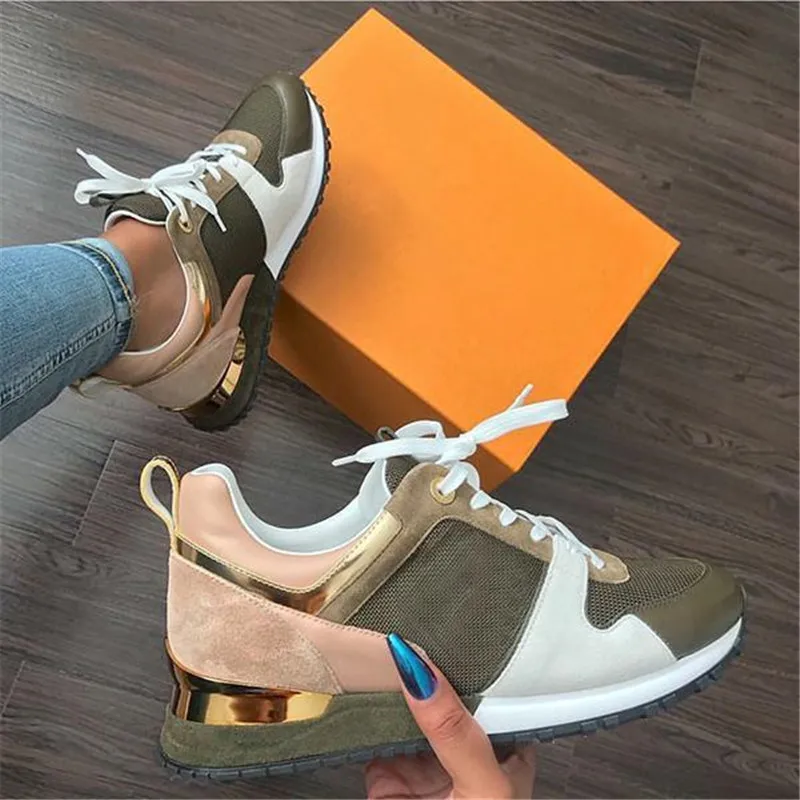 

Mix colour winter new collection casual and comfy women running shoes lace up flat lady sport sneakers patchwork footwear