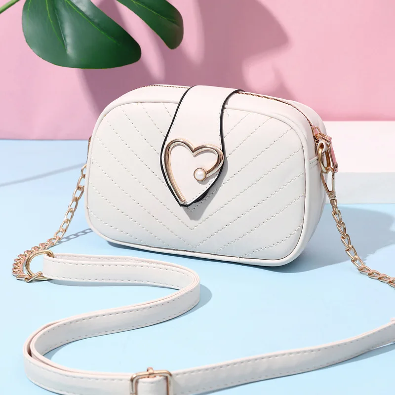 

TD9062 Spring and summer new 2021 fashion ins messenger retro chain handbag
