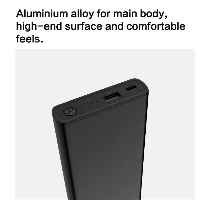 PD 65W QC3.0 power bank 20000 mah mini aluminium alloy low heating 20v output powerbank for Samsung Nintendo switch - ANKUX.COM