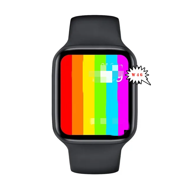 

New W46 Smart Watch IWO 1.75 Inch HD Touch Display Body Temperature Wireless Charge Heart Rate Monitor Sport Tracker Waterproof