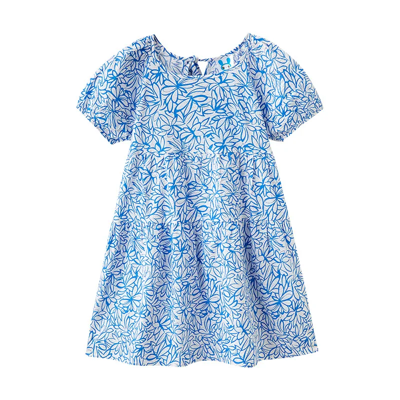 

Girls' Dresses Hot Selling Summer Dress Kids Girls Party Dress Product, Blue