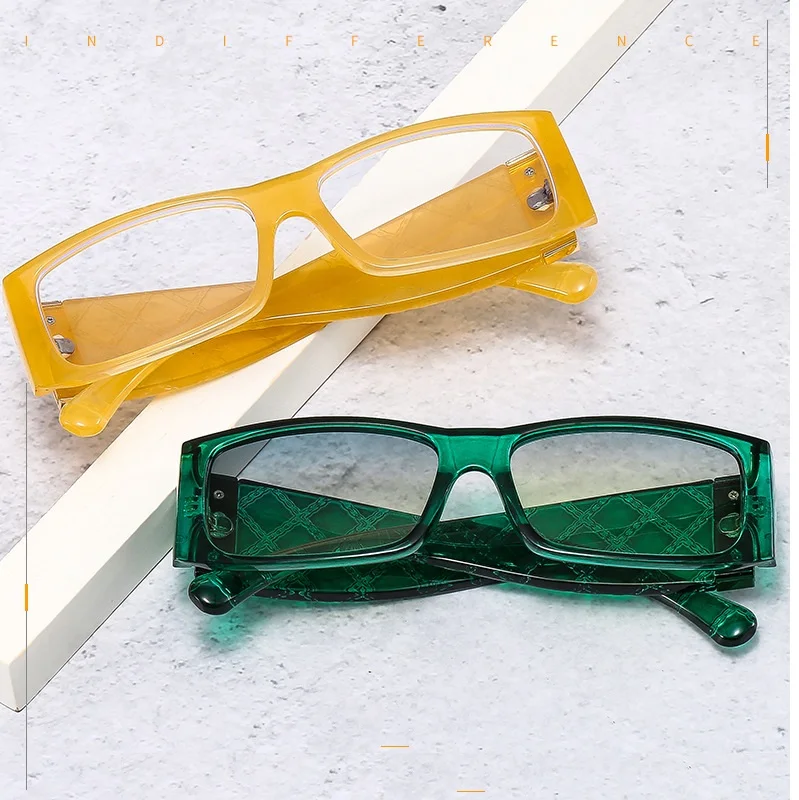 

small frame wide temple women sunglasses retro classic square sun glasses brand custom sunglasses 2021