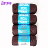 vendors brazilian wool yarn hair 100% Acrylic Hand Machine Knitting Blended Yarn Scale Hair Brazilian Wool Hair for Braiding