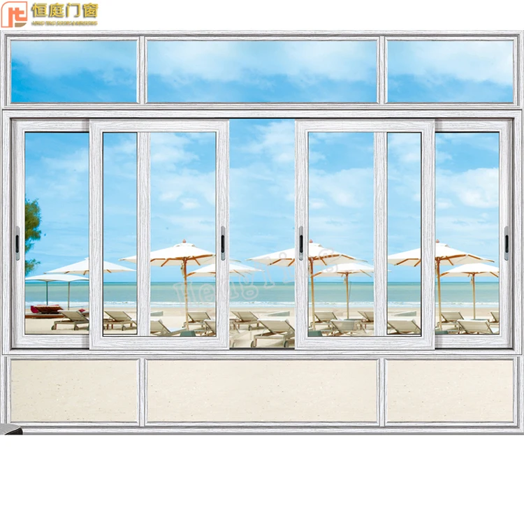 
office interior sliding window /aluminum sliding window with double lowe glass 