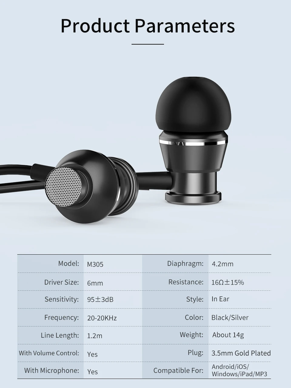 2019 Guangzhou Cheaper Bass Wired Mobile Earphone 3.5MM Earphones Metal For Iphone