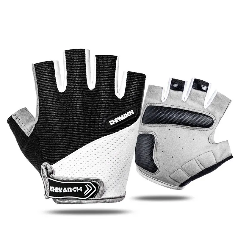 

half finger workout hiking mesh glove mountain bike custom logo fitness dumbbell gloves for gym