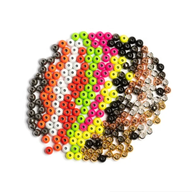 

Hot Sale G Type Tungsten Slotted Beads For Fly Fishing, Colorful
