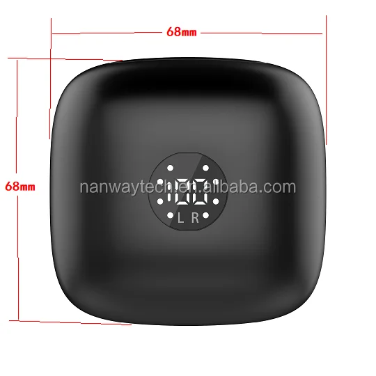 b11 Wireless Earphones Noise Canceling Ear hook Earbuds LCD Display on Charging box for powerbeats 3 - ANKUX.COM