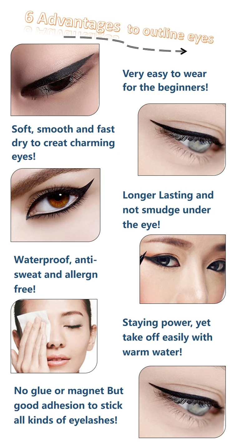 Pencil Tube Glitter Adhesive Eyeliner Long Lasting Eyeliner Glue Pen Eyeliner Buy