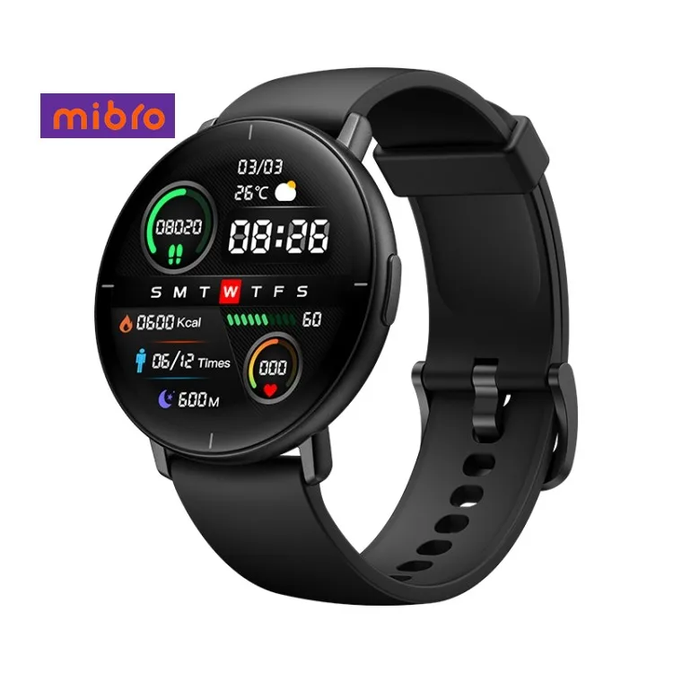 

China Manufacturer Mibro Lite Smart Watch 1.3 inch AMOLED Touch Screen IP68 Waterproof Support 15 Sport Modes Mibro Smartwatch