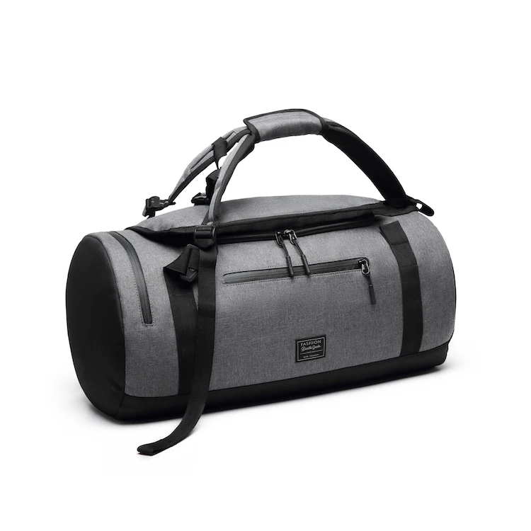 

2019 hot selling custom smell proof nylon duffle bag stock, Gray/black