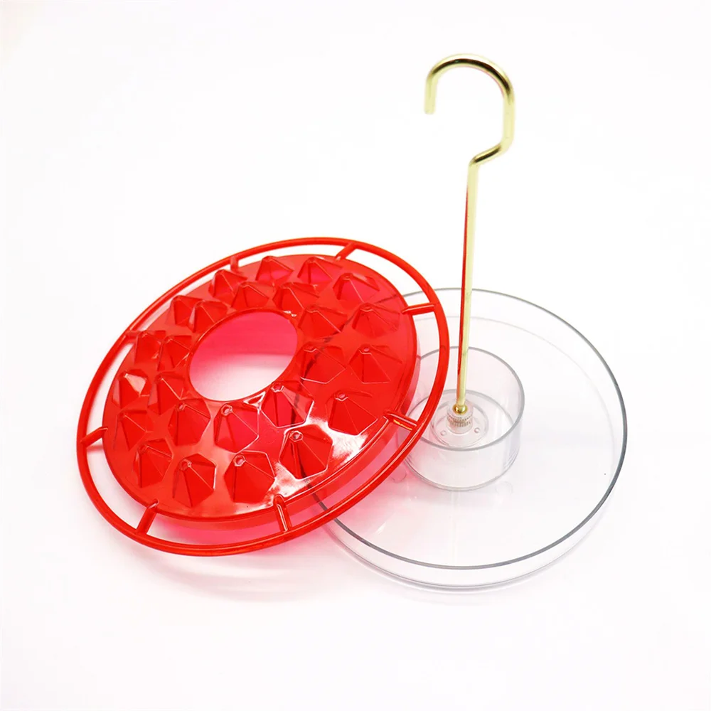 

Hummingbird Ring Feeders for Outdoors Hanging Outside No Leak Easy Clean and Fill 4 colors