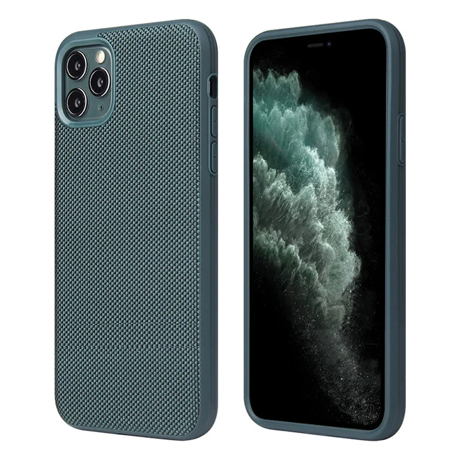 

Luxury Waterproof Nylon Fiber Cellphone Case Phone Back Cover for iPhone 12 11pro Max stylish sports style