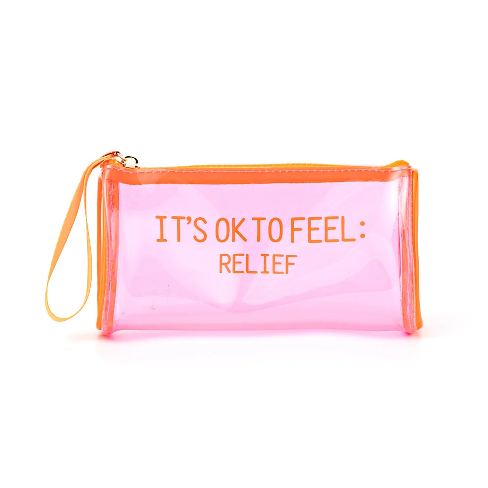 

Waterproof Cosmetic Bag PVC Clear Makeup Organizing Bags Transparent with Zipper Perfect for Bathroom, Travel Woman Girl Lady