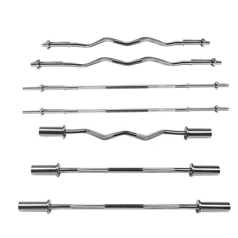 Coexistence Stainless Steel Adjustable Weightlifting Barbell 20kg for Strength Training Home Use Unisex