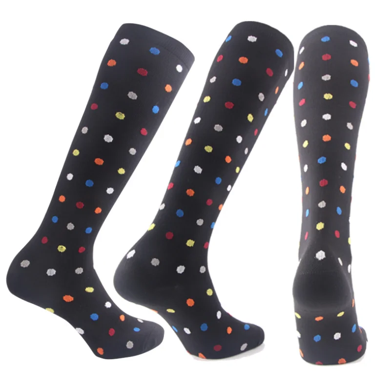 

Polka Dot Knee Medical Nurse Custom Logo Compression Socks 19038, Custom color