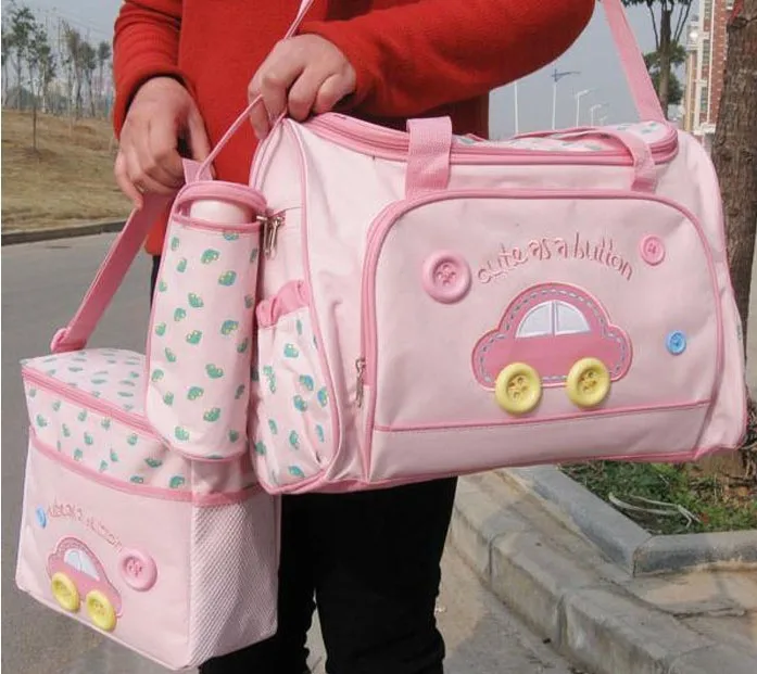 

Twinkle 2021 New Multi-function Maternity Mother Stroller Bags Multifunctional Cute Pink Waterproof Baby Diaper Travel Bag
