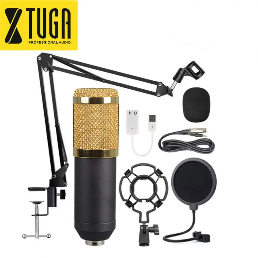

China Supplier Online Live Rode Nt1 Microphone Condenser Studio Recording With Arm Stand, Black,silver,gold,blue,pink