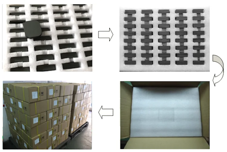 Mnzn Ferrite Toroid Ferrite Sheet 56*32*1.0mm Wireless Charging