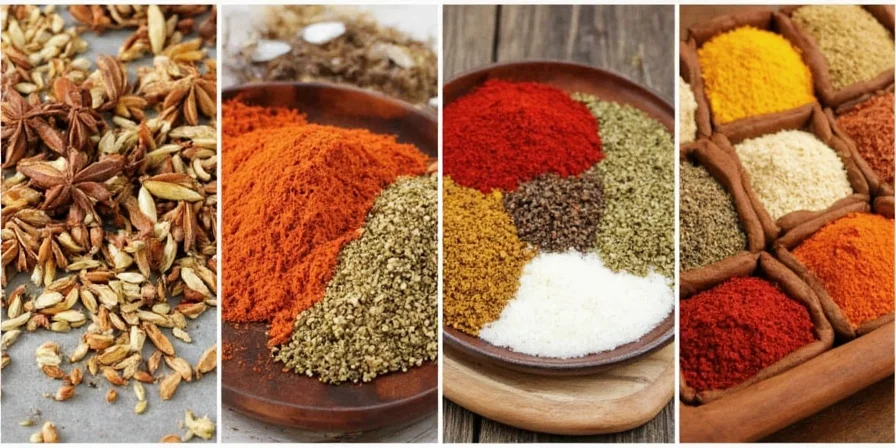 Map of India showing regional spice differences