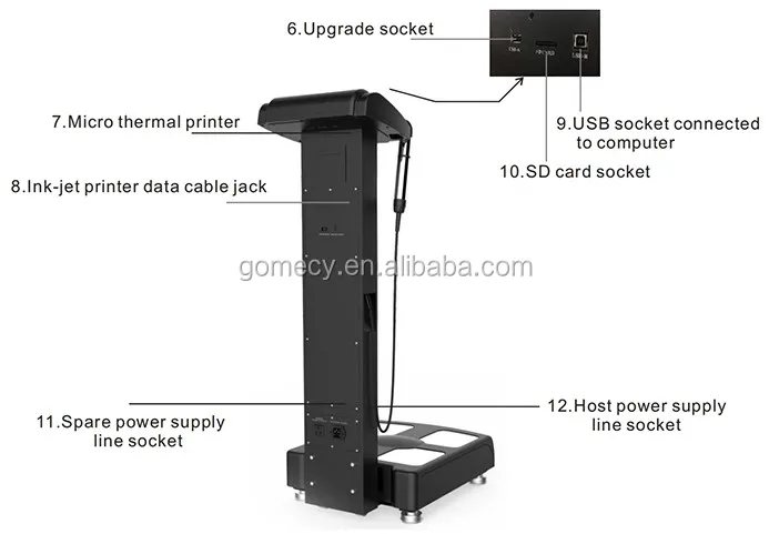 Newest measuring height scale body fat analyzer with printer.JPG