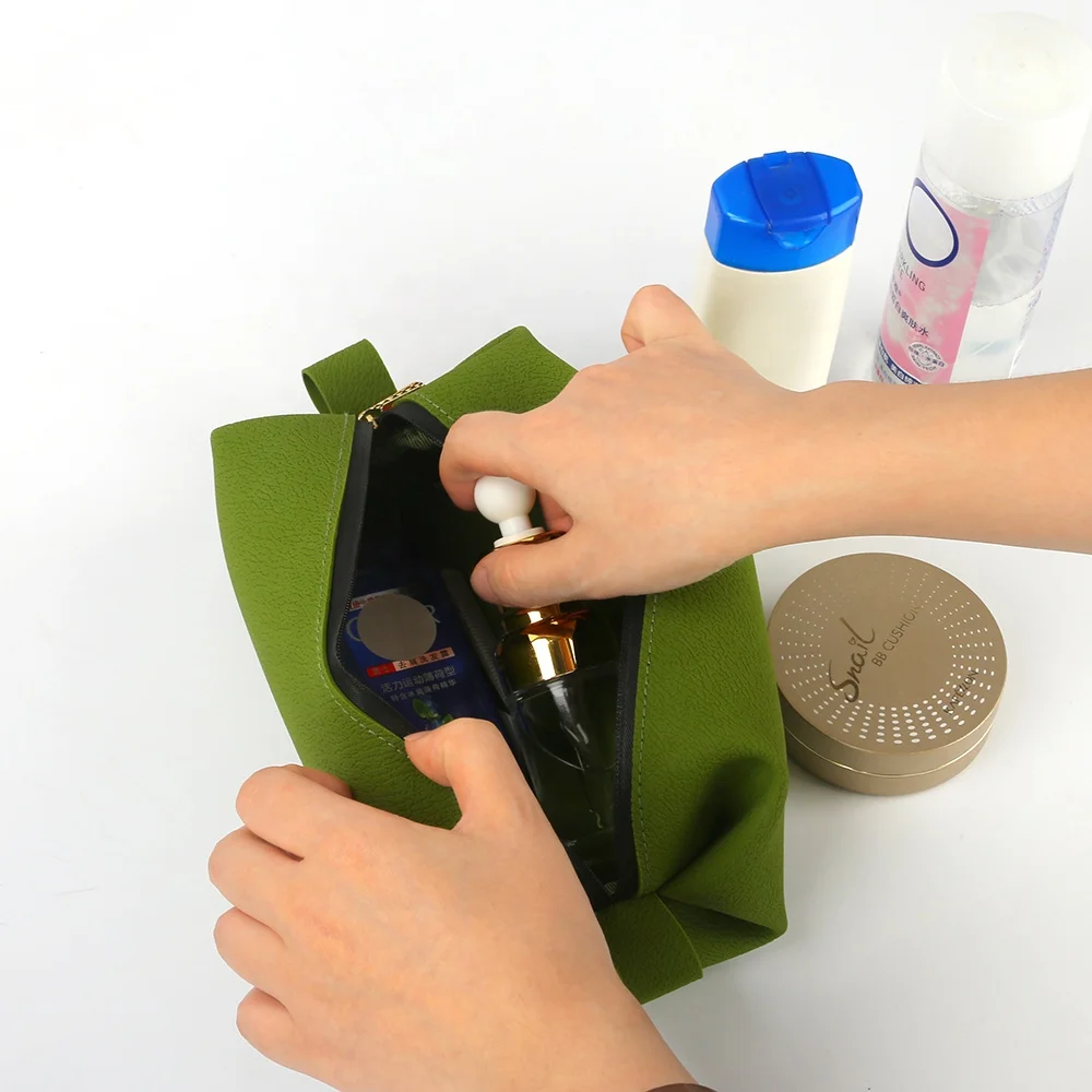 

2020 Waterproof Silicone toiletry bag travel kit leak resistant dopp bag for travel shaving kit, Army green/pink/orange/dark grey