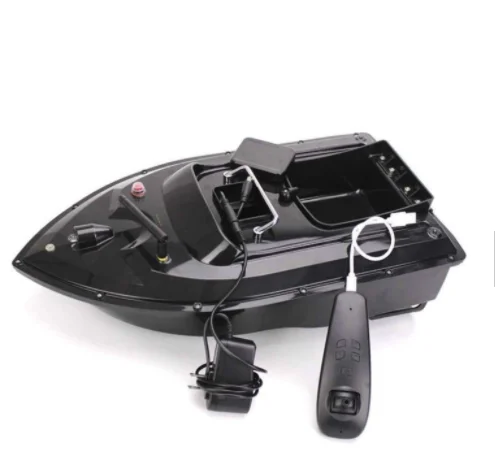

Strong waterproof rc fish bait boat with wireless remote control(RC)500m distance, Black