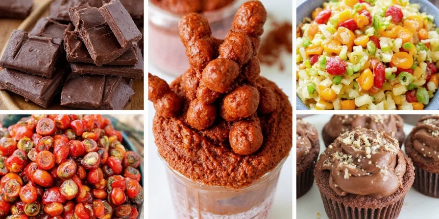 Chocolate-chili popcorn mix in a bowl