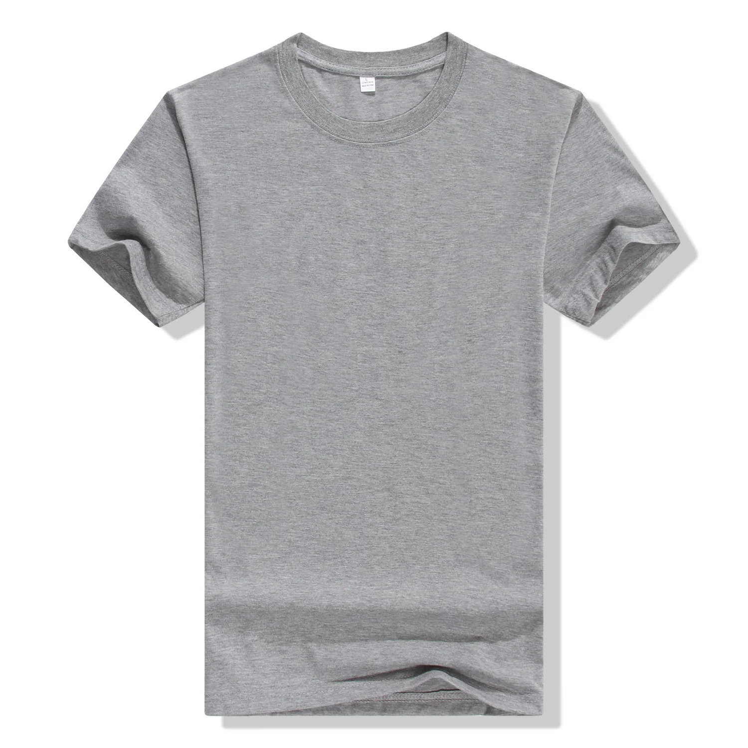 

Cheap Promotional Wholesale Fashion Blank Customize Design Logo 85% Polyester 15% Cotton Short Sleeve Unisex T-shirt, 12 color