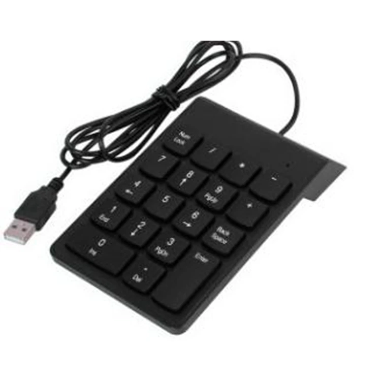 

Good quality Wired USB Numeric Keypad Numerical Numpad Keyboard Slim Number Pad for laptop, Black