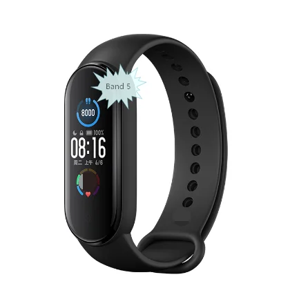 

Global Version Best Selling 100% Original New Mi Band 5 Fitness Tracker Smart Wristband For All Mobile