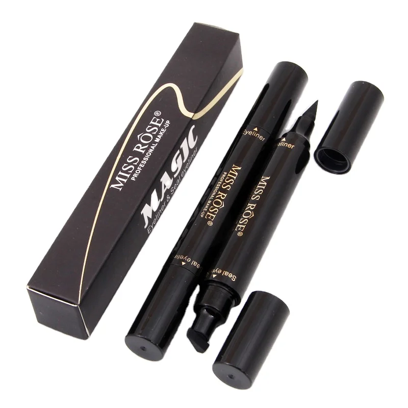 

Wholesale Miss Rose 13.3 Black Long Lasting Waterproof Black Stamp Eyeliner Liquid