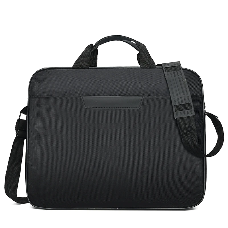 

High quality black color nylon laptop shoulder messenger bag for men