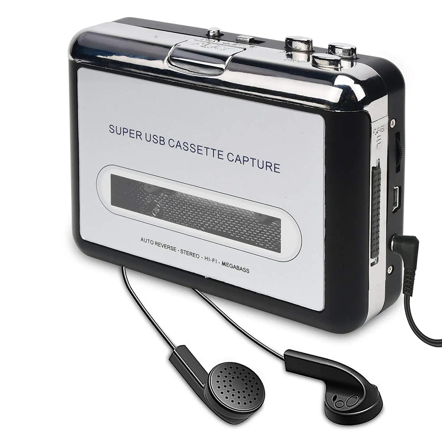 

Cassette Tape To MP3 CD Converter Via USB Audio Music Portable Cassette Tape