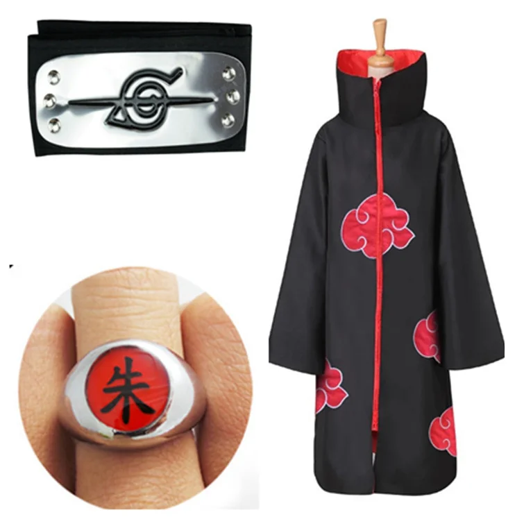 

3 PICS Haruto Costume Akatsuki Cloak Cosplay Sasuke Uchiha Cape Cosplay Itachi Clothing costume Akatsuki ALL MEMBERS 11SETS, Photo