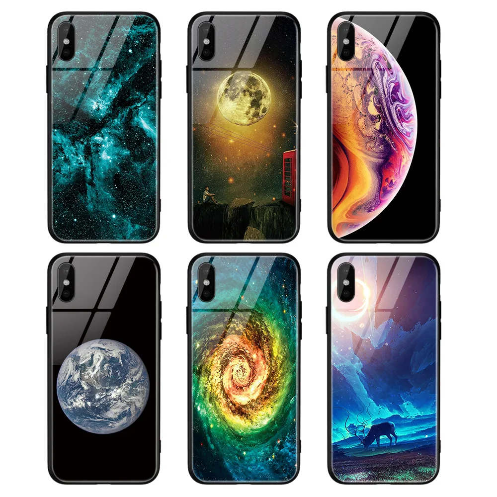 

2020 New Fashion Tempered Glass material Sublimation cell phone case