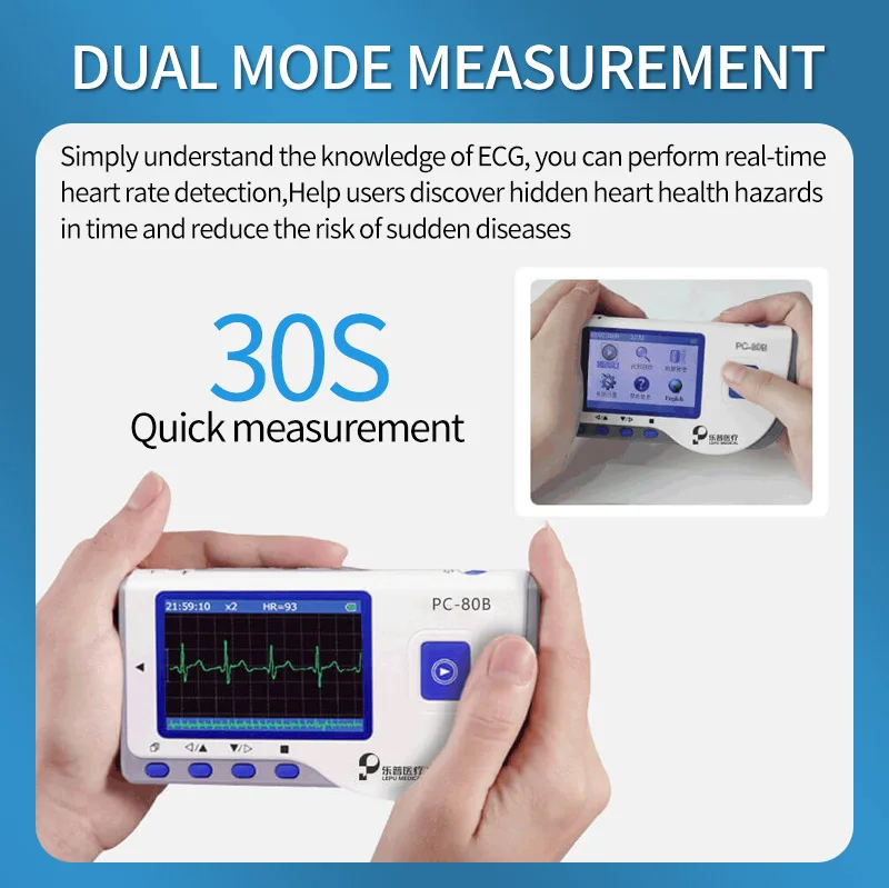 product medical easy cheap holter wireless handheld home mini realtime single lead ecg monitor machine-65