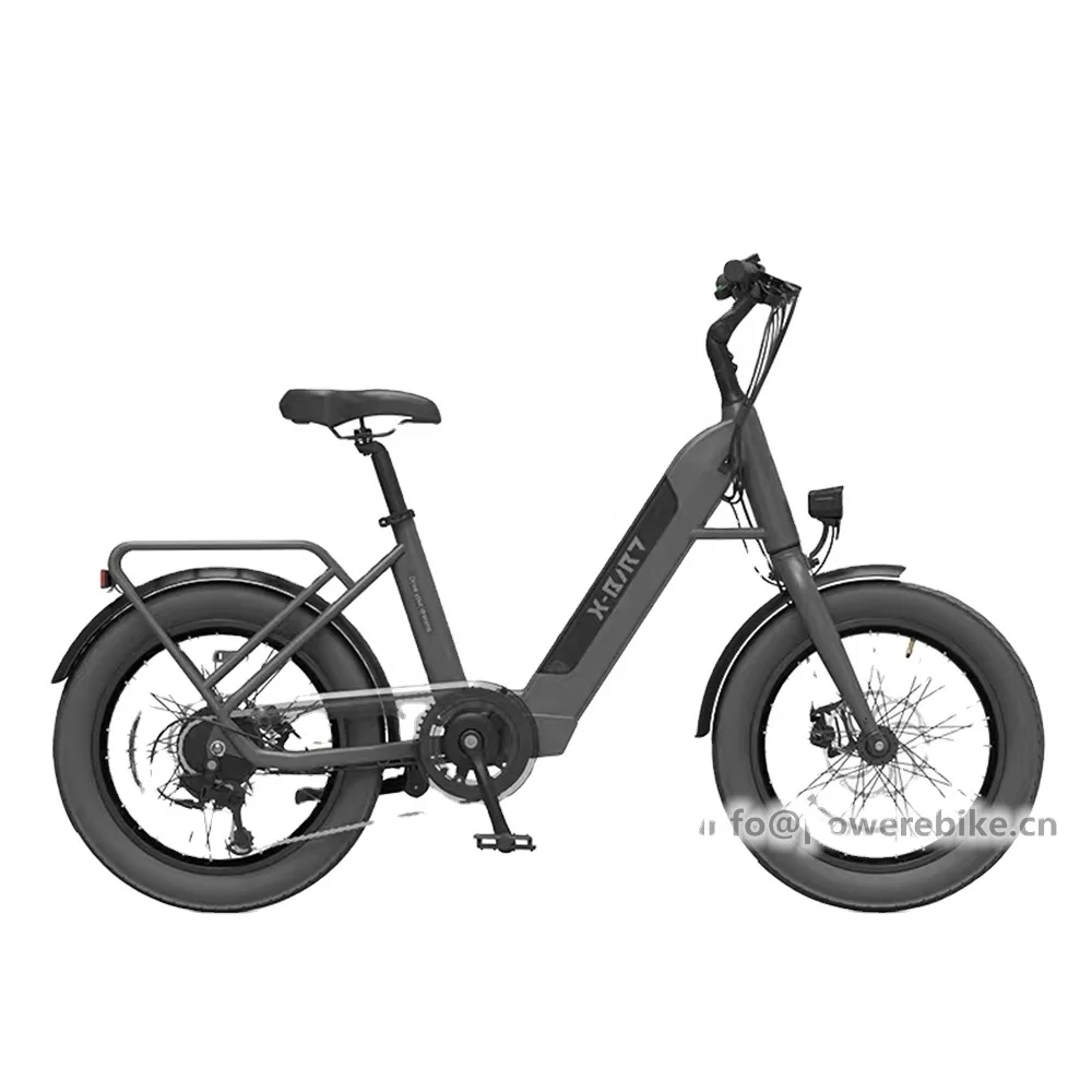 

Hot 36V 12.5Ah Hidden Battery Electric Bike 20 Inch 350W Fat Tire Ebike, Matt black,white