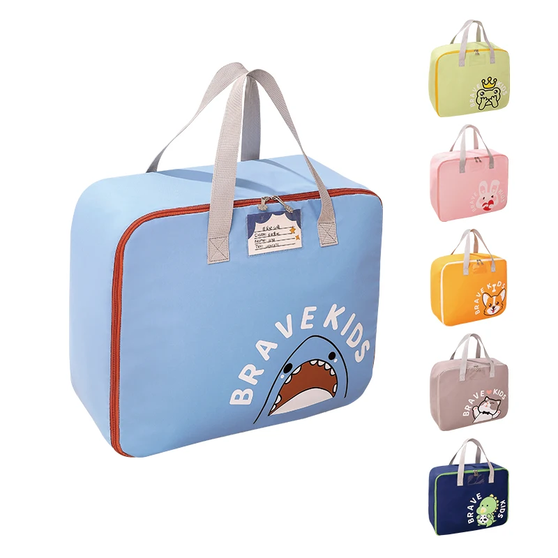 

Kindergarten quilt storage bag Oxford cloth thickening portable quilt bag wholesale children's clothing storage bag