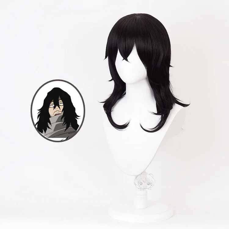 

Funtoninght popular My Hero Academia cosplay wigs the little hero Eraser Head cosplay wigs for party supplies, Pic showed