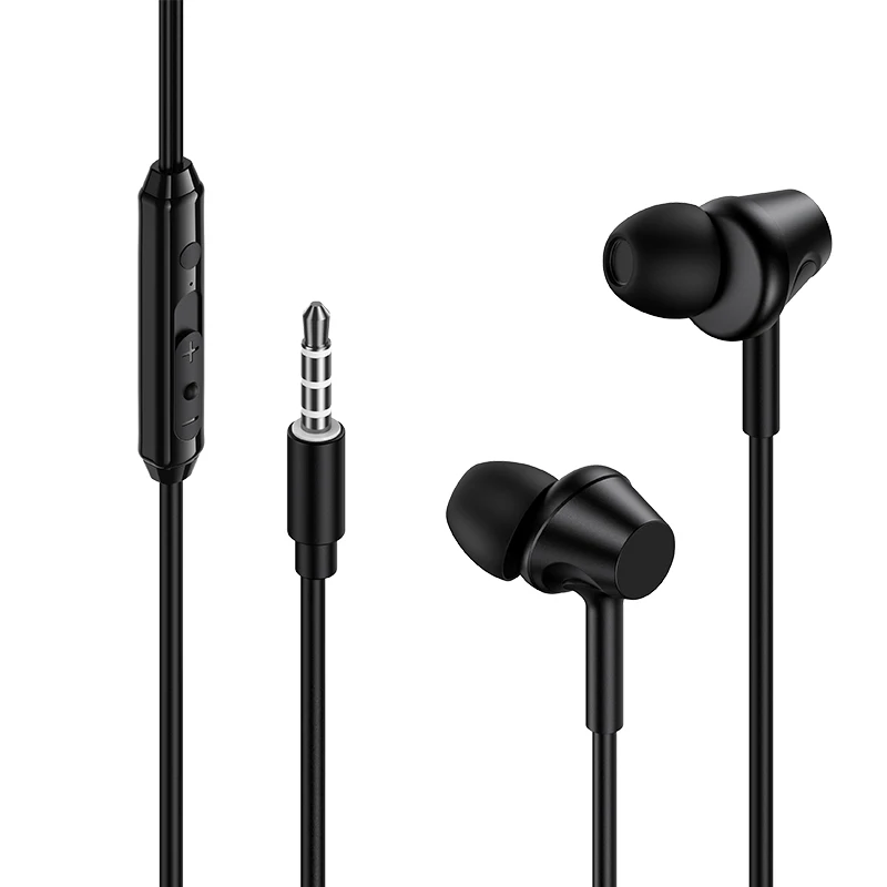 

2021 new arrival OEM 3.5mm Hifi noise reduction 9D surround sound earphones headphones headsets gaming earphone wired earphones, Black/white