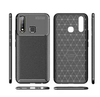 

Viseaon Original Brands New Carbon Fiber Soft Tpu Back Cover Phone Case For Vivo U3 Y19