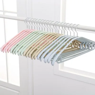 

Bold Plastic Wide-shoulder Hanger Dry And Wet Drying Rack Household Wardrobe Hanger Clothes Hanger