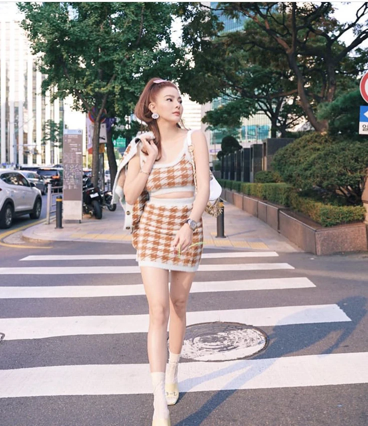 

Top Quality Celebrity 3 Pieces Set Top&Skirts Party Women Rayon Bandage Dress