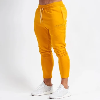 orange mens joggers