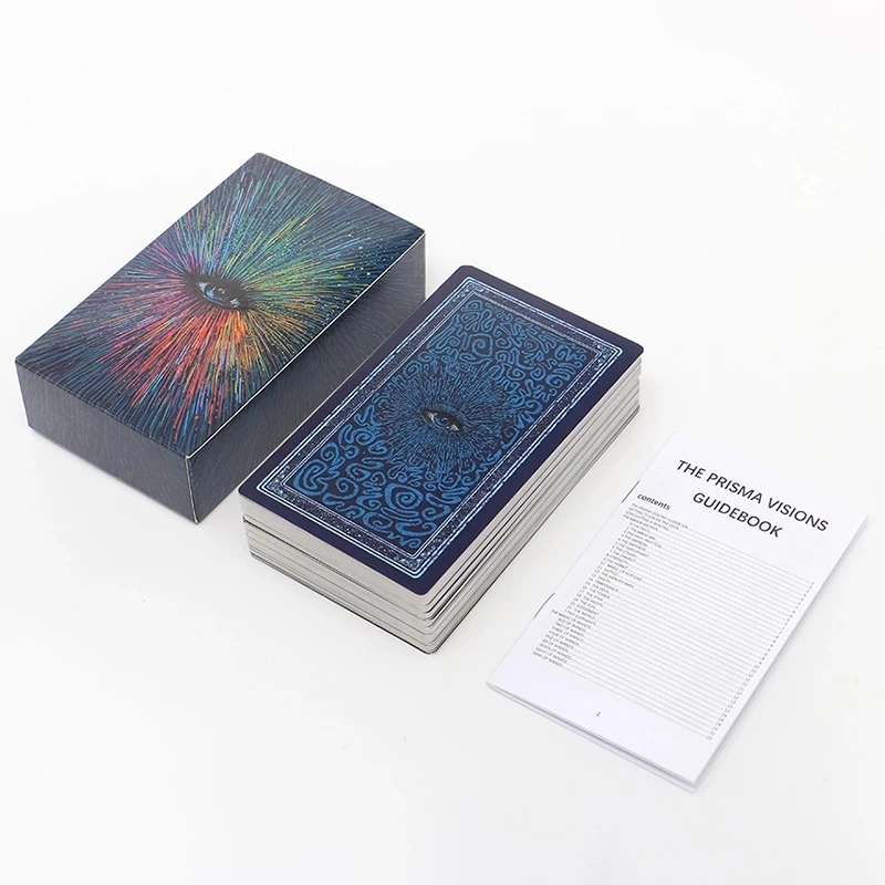 

Original English Edition The Prisma Visions Tarot Deck with booklet Future Fate Indicator Forecasting Cards