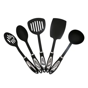 Image of China Factory Induction Cookware Cooking Utensil Set Black Nylon Kitchen Set