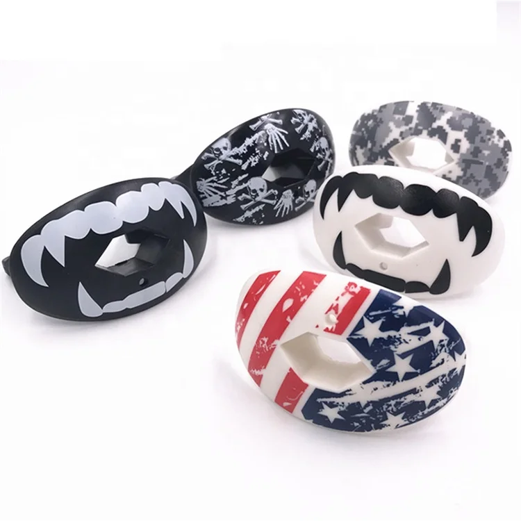 

HC-M018 Gel Football Mouth Guard with Lip Cover can be with Screen Printed with Your Logo, Customized color