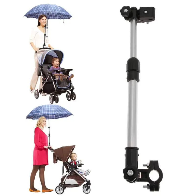 

Adjustable Stroller Umbrella Holder Accessories Baby Stroller Umbrella Mount Multiused Wheelchair Parasol Shelf Bike Connector
